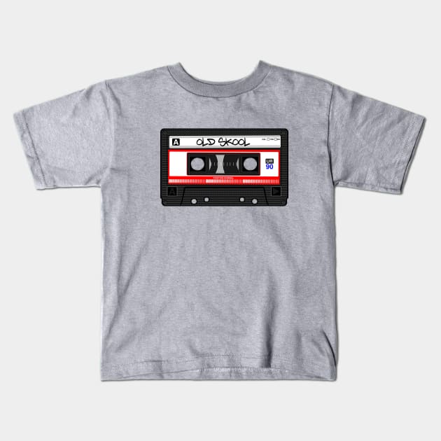 Old Skool Tape. Kids T-Shirt by NineBlack